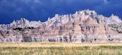 Badlands National Park mountains with strata