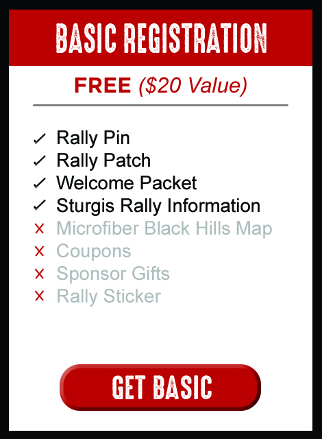 Sturgis Rally Free Pin & Patch Registration