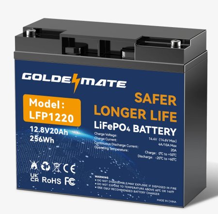 GoldenMate's 12V 20Ah LiFePO4 Deep Cycle Battery Review